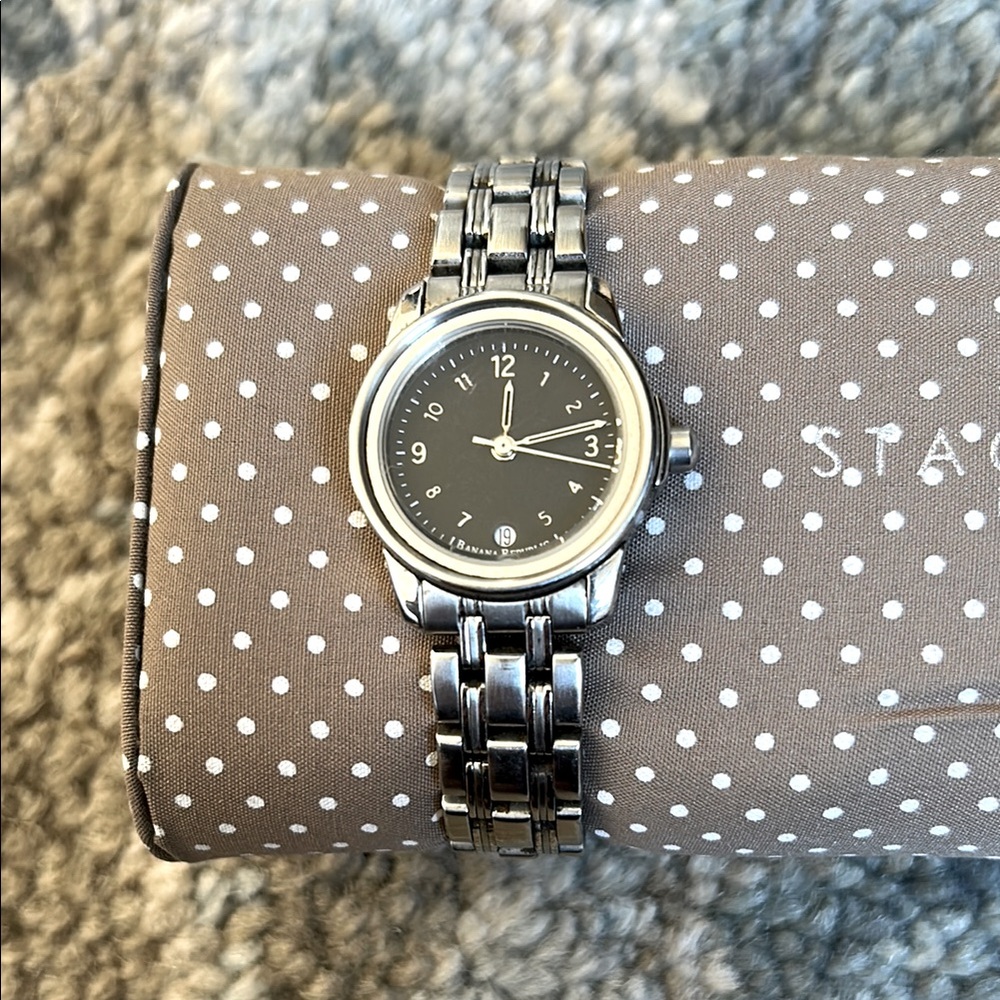 Banana Republic Vintage Silver Stainless Steel Watch